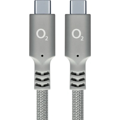 O2 198627 USB-C x C, 1,2m, šedý