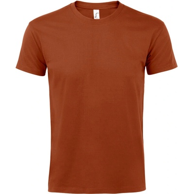 Sol´s Collection tričko Imperial těžká bavlna krátký rukáv pánské COT251500m1801-terracotta Cihlová