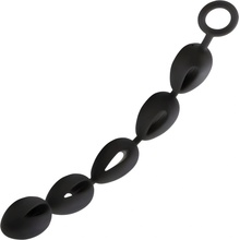 Sensual A103.M Anální kuličky silikové XXL 39,5 cm 5 kuličkek černé