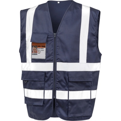 Result Unisex ťažká bezpečnostná vesta R477X Navy