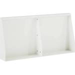 vidaXL Задържащи стени 2 бр. 40 x 12 x 40 см Стомана Бяло (8015249)