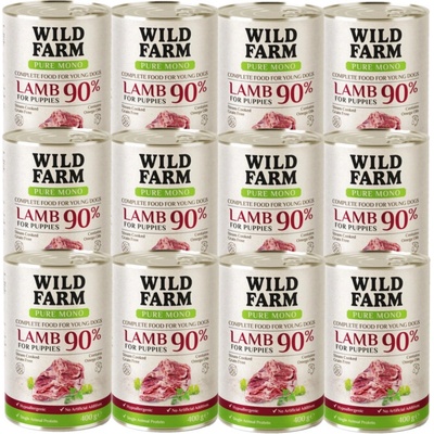 Wild Farm Pure Mono Lamb Puppy 12 x 400 g