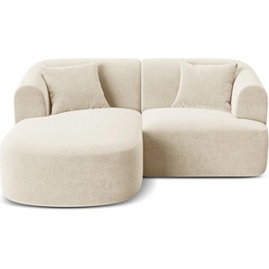 Cosmopolitan Design Бежов кадифен ъглов диван (ляв ъгъл) Campi - Cosmopolitan Design (COS_LC_S_120_F1_CAMPI1)