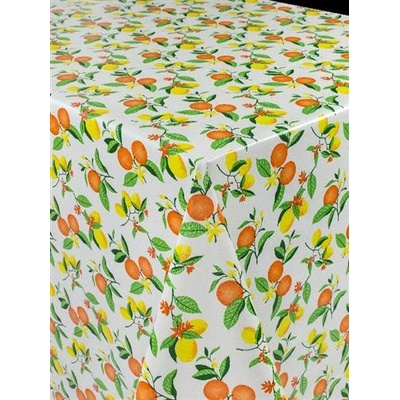 Obrus 5742510 citrusy oranžovo-žlté metráž, 20 m x 140 cm, IMPOL TRADE