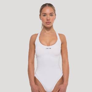 GymBeam Дамско боди Flow White S