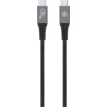 Dviced USB4 Braided Cable, 80 Gbps, 240 W, (Thunderbolt compatible), 1m - black (DV120014) - istyle
