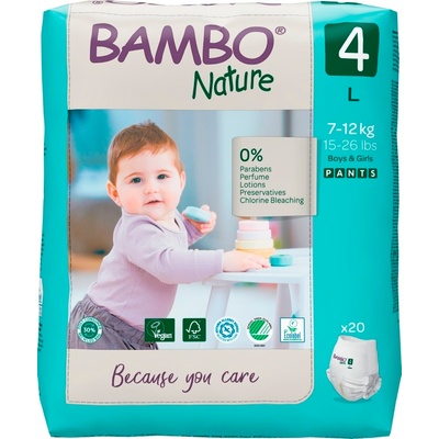 Bambo Nature Pants 4 7-12kg 20ks
