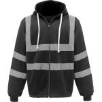 Yoko hi-vis hvk07 / Светлоотразителен суичър с качулка - черен m (79vk0700202)
