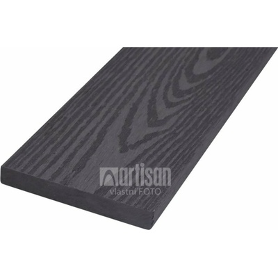 WPC dřevoplastové plotovky rovné LamboDeck 13x90x1200 - Dark Grey