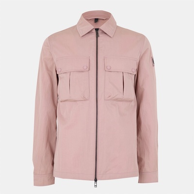 BELSTAFF Риза с дълъг ръкав BELSTAFF Men's Stride Zip Collar Long Sleeve Overshirt - Woodrose