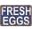 Ceduľa Fresh Eggs
