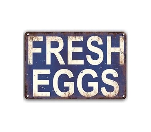Ceduľa Fresh Eggs