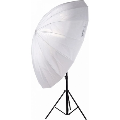 Nanlite U-180st plytký dáždnik priehľadný strieborný 180cm