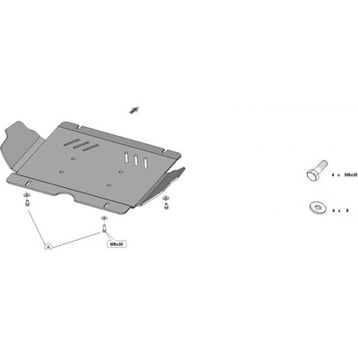 Kryt pod motor TOYOTA HILUX VIII Platform/Chassis (_N1_) - Plech - 8595698044037