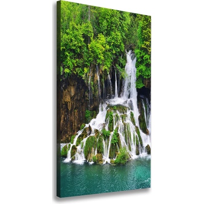 Vertikálny foto obraz na plátne Vodopád v lese 50x100 cm