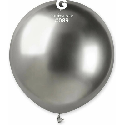 Gemar #089 Balónek 48 cm 19" SHINY stříbrný