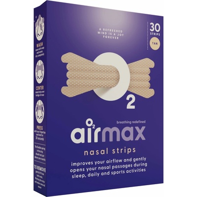 Airmax Nasal strips nosní pásky 30 ks Tělová