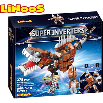 LiNooS robot/dinosaurus s postavičkou 378 ks