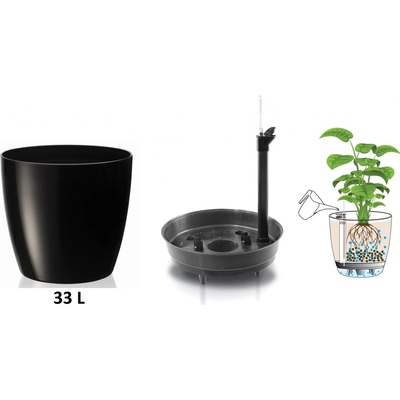 ALFIstyle Samozavlažovací hrantík 39cm, čierny
