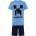 Minecraft Пижама Minecraft Creeper Blue с къс ръкав и панталон, размер 140 (MNCT-3-846_140)