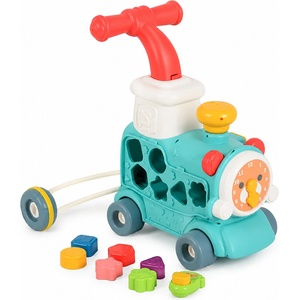 Moni Играчка за прохождане 3в1 Happy Train mint Проходилка