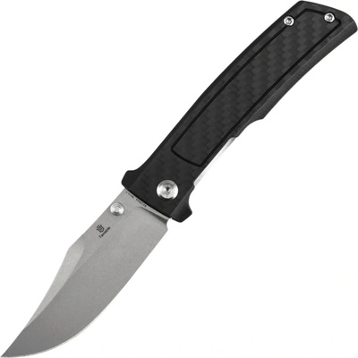 Tenable Bison - Stonewashed Nitro V with Twill Carbon FIber, G10 handle B2108A4