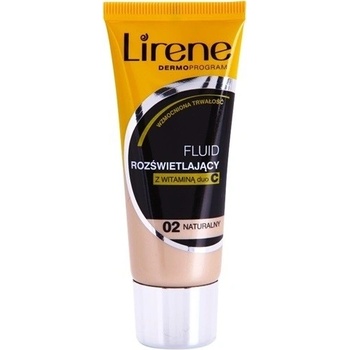 Lirene Vitamin C rozjasňujúci fluidný make-up pre dlhotrvajúci efekt 02 Natural 30 ml