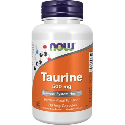 Now Foods Taurin 500 mg 100 kapslí