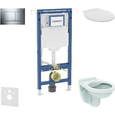 Geberit Duofix s tlačidlom Sigma30, chróm SANI11CD1103