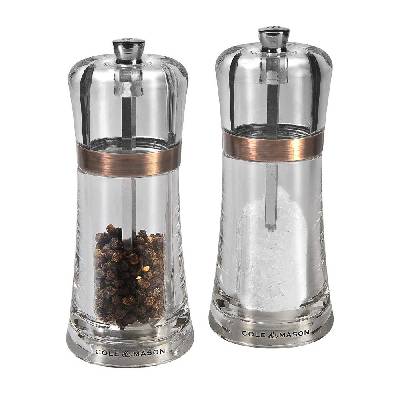 Комплект мелнички за сол и пипер FONTWELL - 14 см. - цвят мед (Cole & Mason H 307618)