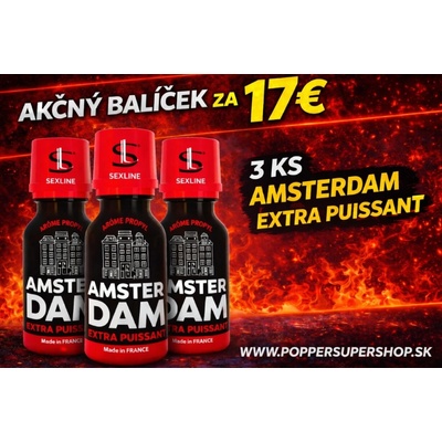 Poppers Amsterdam Extra Power 3 x 15 ml