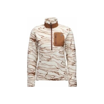 Black Diamond Rift HZ Fleece Jacket Women Relief-Chalk-Clay hnědá