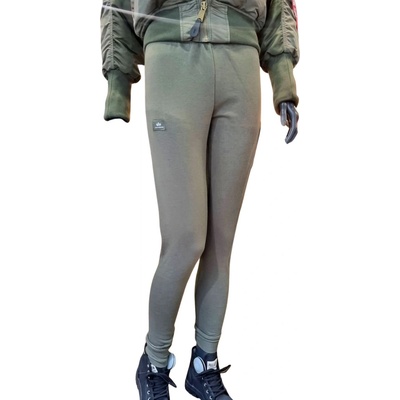 Alpha Industries dámske tepláky X-Fit sweat cargo pant wmn dark olive zelená