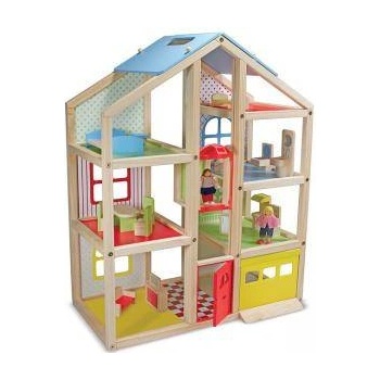 Melissa & Doug Дървена къща за кукли с обзавеждане, 12462 Melissa and Doug, 000772124621