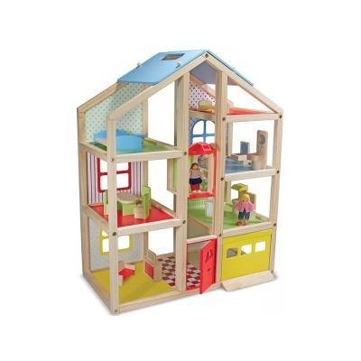 Melissa & Doug Дървена къща за кукли с обзавеждане, 12462 Melissa and Doug, 000772124621