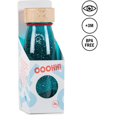 Petit Boum senzorická plovoucí lahev tyrkysová 250 ml – Sleviste.cz