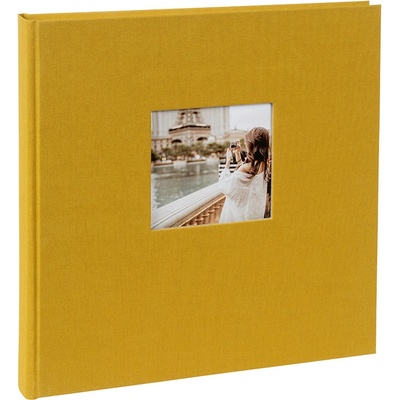 GOLDBUCH album klas. BELLA VISTA 30x31 60s, hořčicové, černé listy
