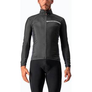 Castelli Мъжко яке за колоездене Castelli Squadra Stretch light black/dark grey