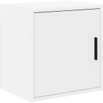 vidaXL гараж стена кабинет бял инженерна дървесина (860625)