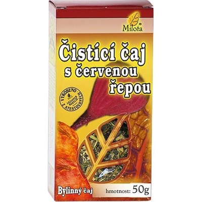 Milota ČISTÍCÍ S ČERVENOU ŘEPOU sypaný čaj 50 g