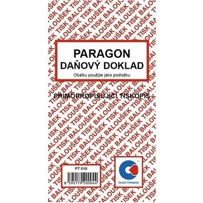 Baloušek Tisk PT010 Paragon, Daňový doklad – Zboží Mobilmania