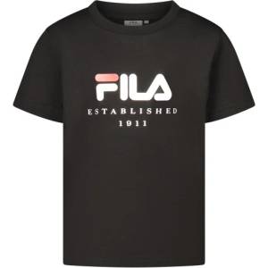 Fila Тениска с къс ръкав за момичета fila, Размер 7a, Цвят Черен (fak0432_ne80010)