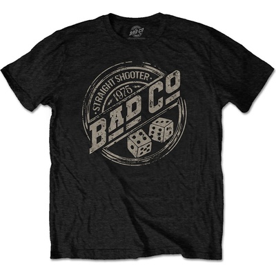 Bad Company tričko Straight Shooter Roundel čierne