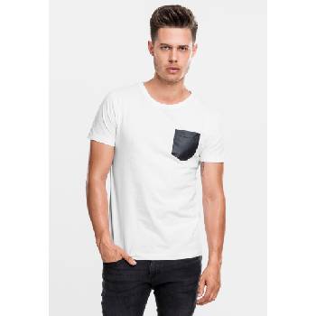 Urban Classics Мъжка тениска Urban Classics wht/blk с джобUB-TB970-00224 - Бял, размер S