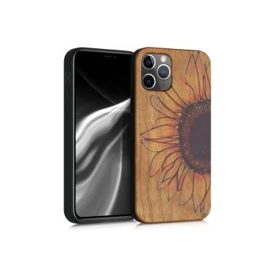 kwmobile Дървен калъф за Apple iPhone 11 Pro - жълт