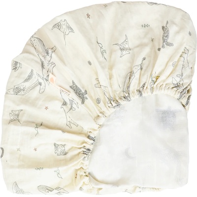 Cotton Hug Чаршаф с ластик Cotton Hug - Океан, 60 x 120 cm (CH069)