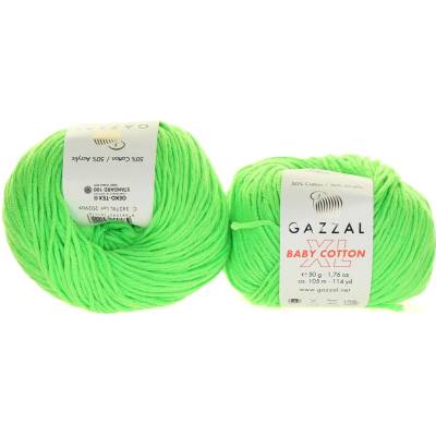 Gazzal Baby Cotton XL 3427 neon zelená