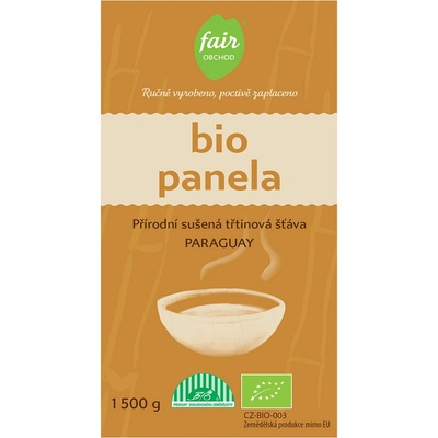 Fairobchod Bio sušená třtinová šťáva panela z Ekvádoru 1500 g