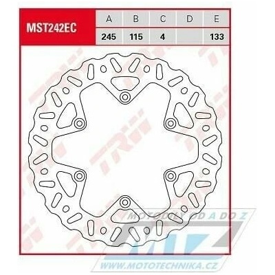 Kotouč brzdový TRW MST242EC (245/115/6D) - Yamaha YZ125 / 19-21 + YZ250 / 19-21 + YZF250X / 19-21 + YZ450 / 18-19 + YZF450X / 20 K-R304LUEC – Hledejceny.cz