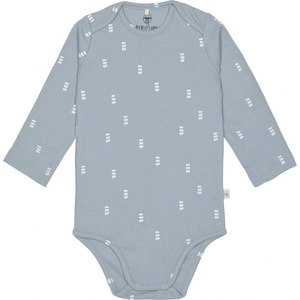 Lassig Бебешко боди с дълъг ръкав Lassig - Blocks, 86/92 cm, 12-24 м, Light Blue (4066239101082) - ozone